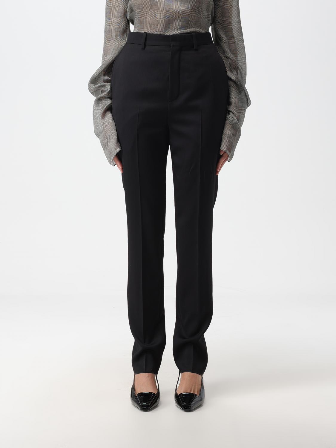 【Saint Laurent】PANTS NOIR WOOL PANTS ブラック high-rise pants in wool | Saint Laurent | YSL GR