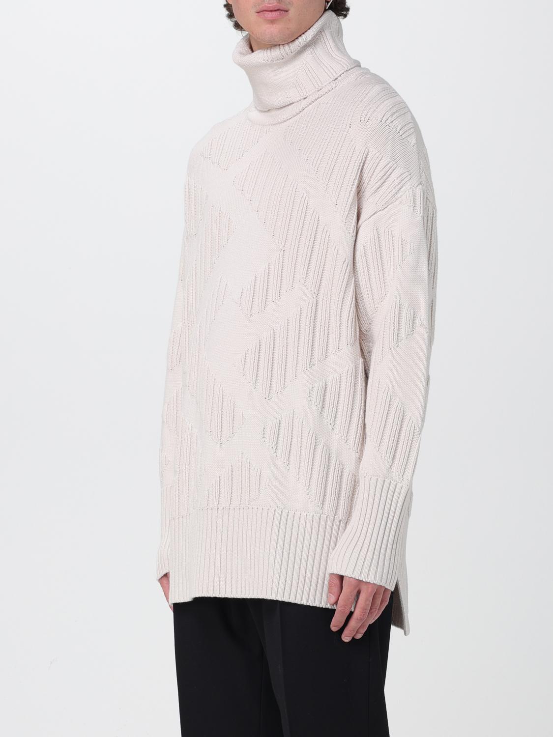 FENDI SWEATER: Fendi wool sweater, Beige - Img 4