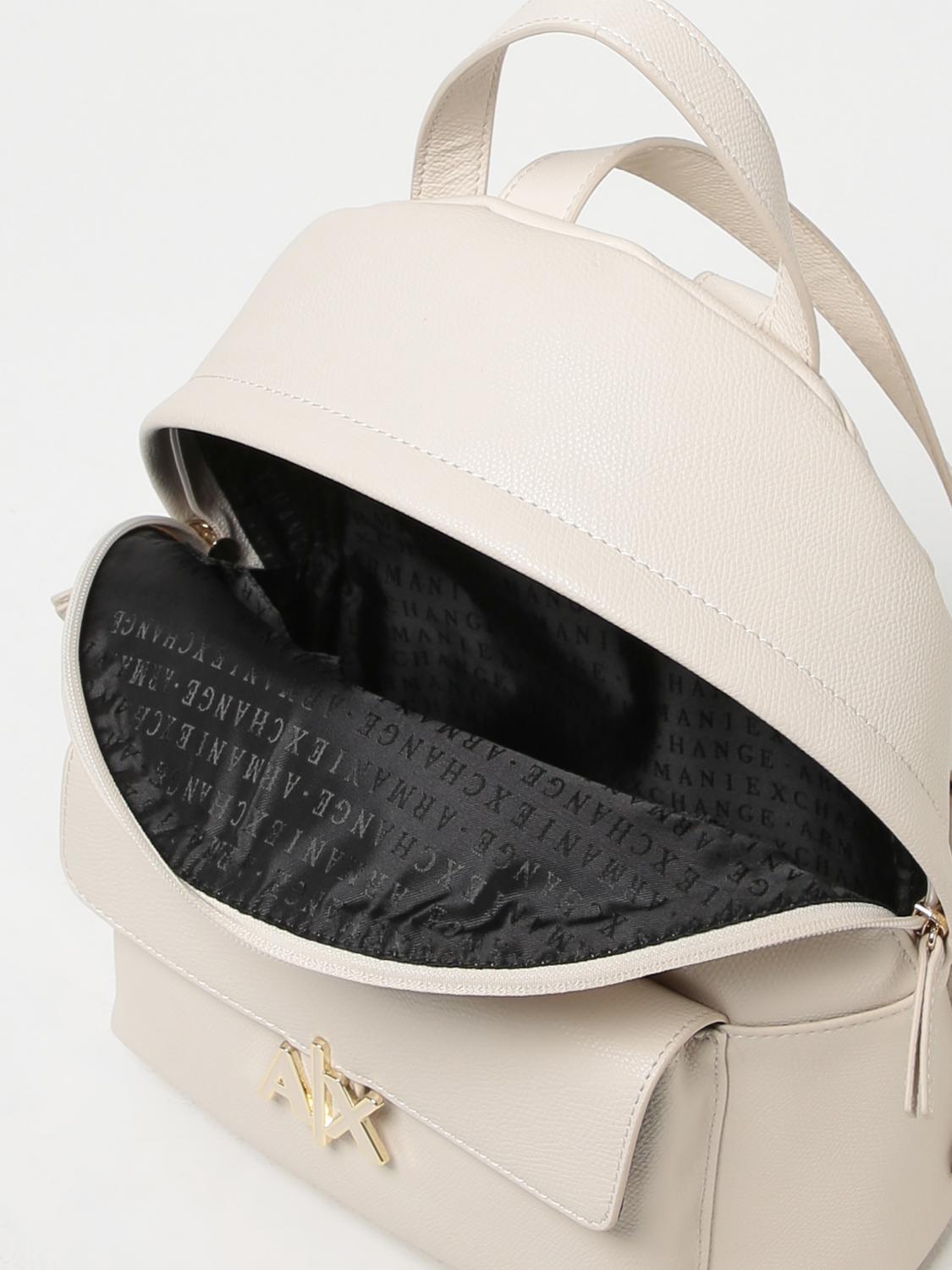 ARMANI EXCHANGE BACKPACK: Backpack woman Armani Exchange, Yellow Cream - Img 4