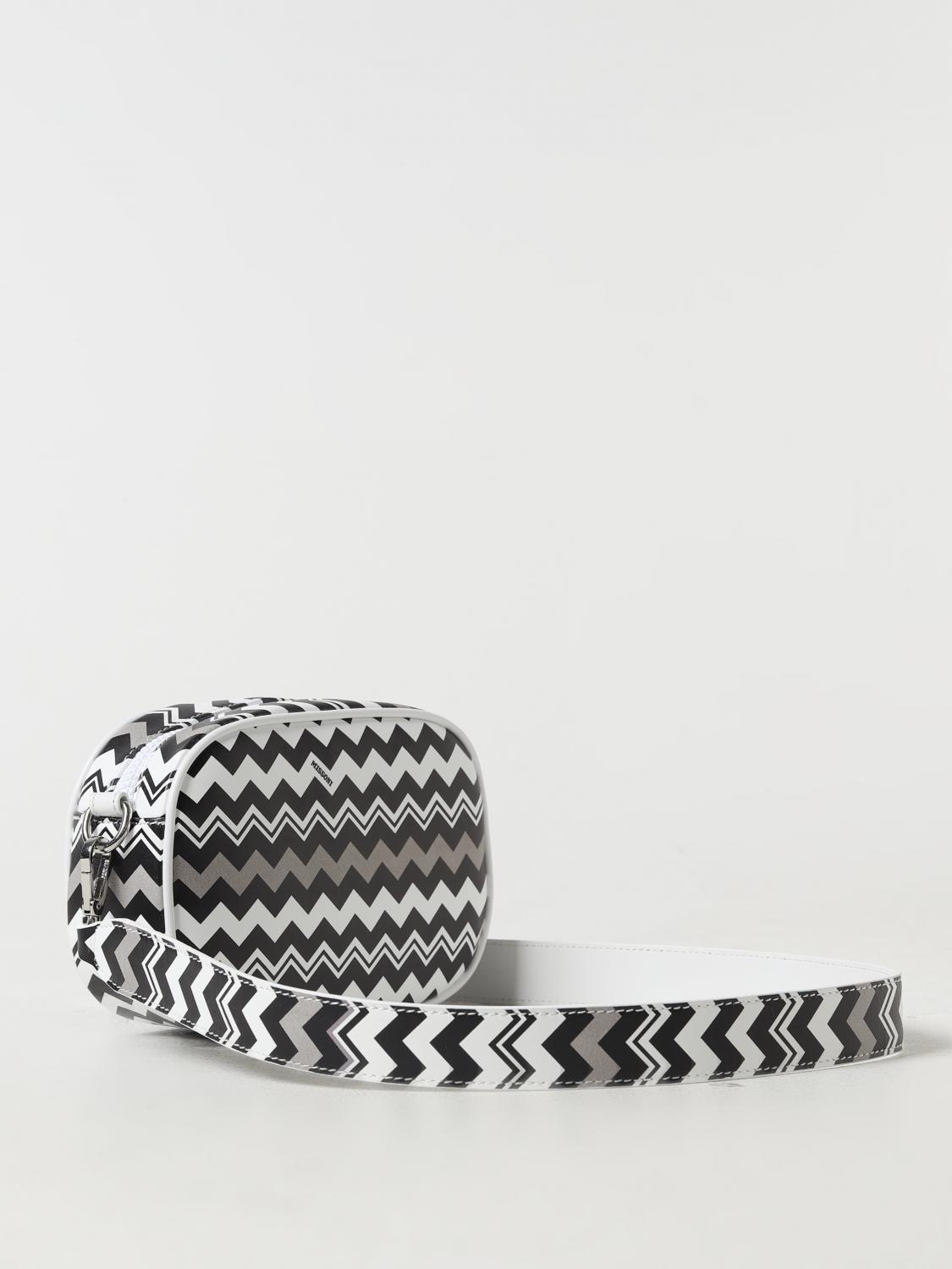 MISSONI BAG: Missoni bag in all-over printed synthetic leather, Black - Img 2