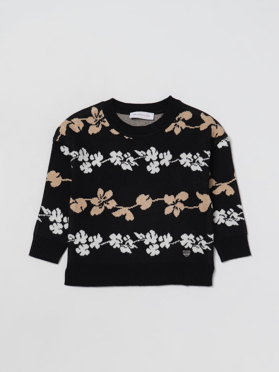 MONNALISA PULLOVER: Pullover kinder Monnalisa, Schwarz - Img 1