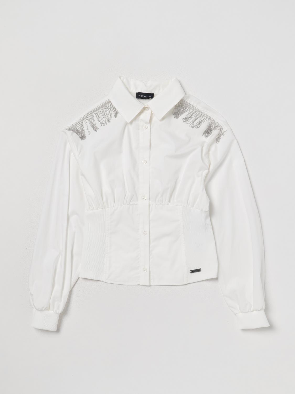 MONNALISA CAMISA: Camisa niños Monnalisa, Nata - Img 1