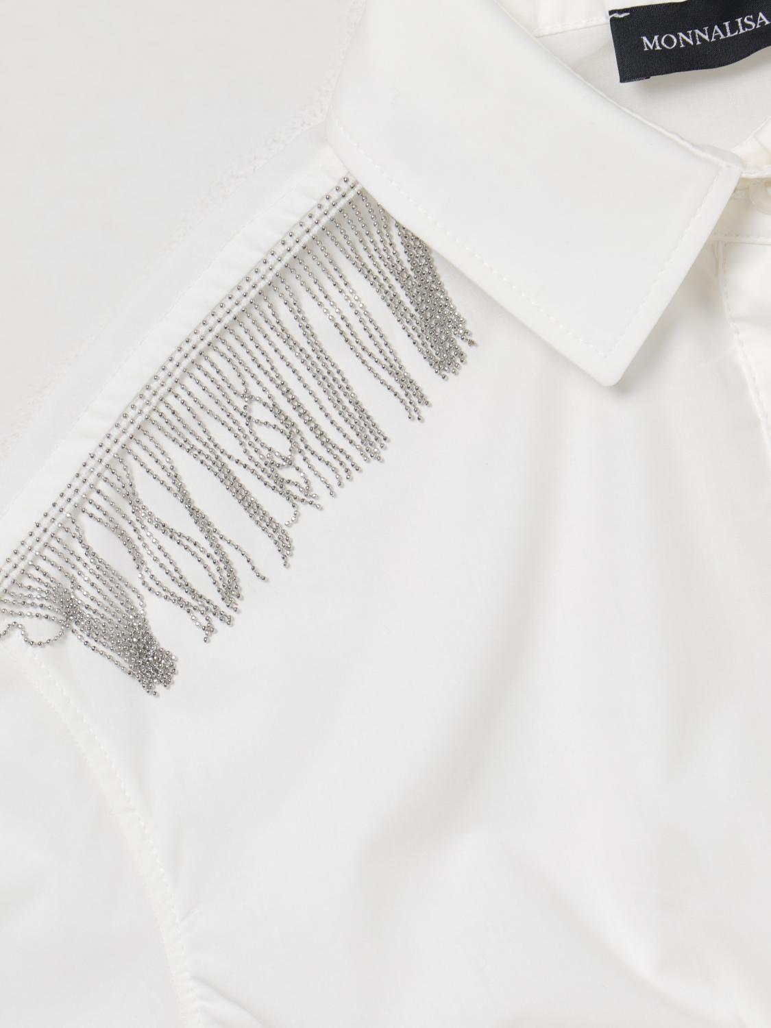 MONNALISA CAMISA: Camisa niños Monnalisa, Nata - Img 3