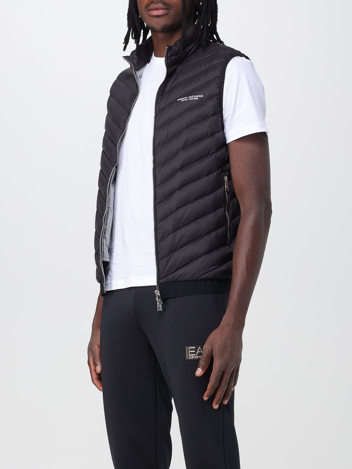Armani Exchange スーツベスト メンズ - ブラック | 8NZQ52ZNW3Z 