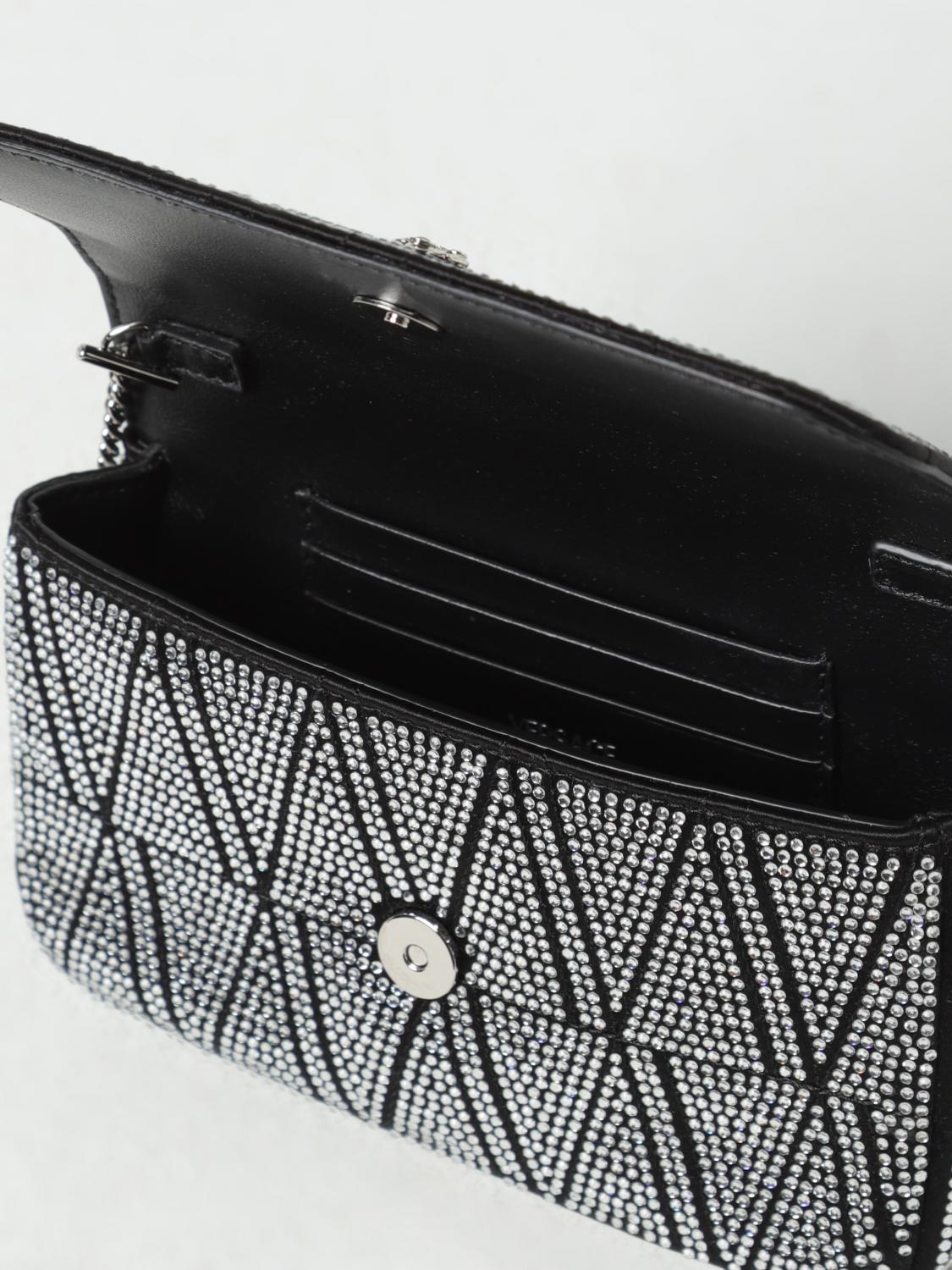 VERSACE MINI BOLSO: Bandolera mujer Versace, Negro - Img 5