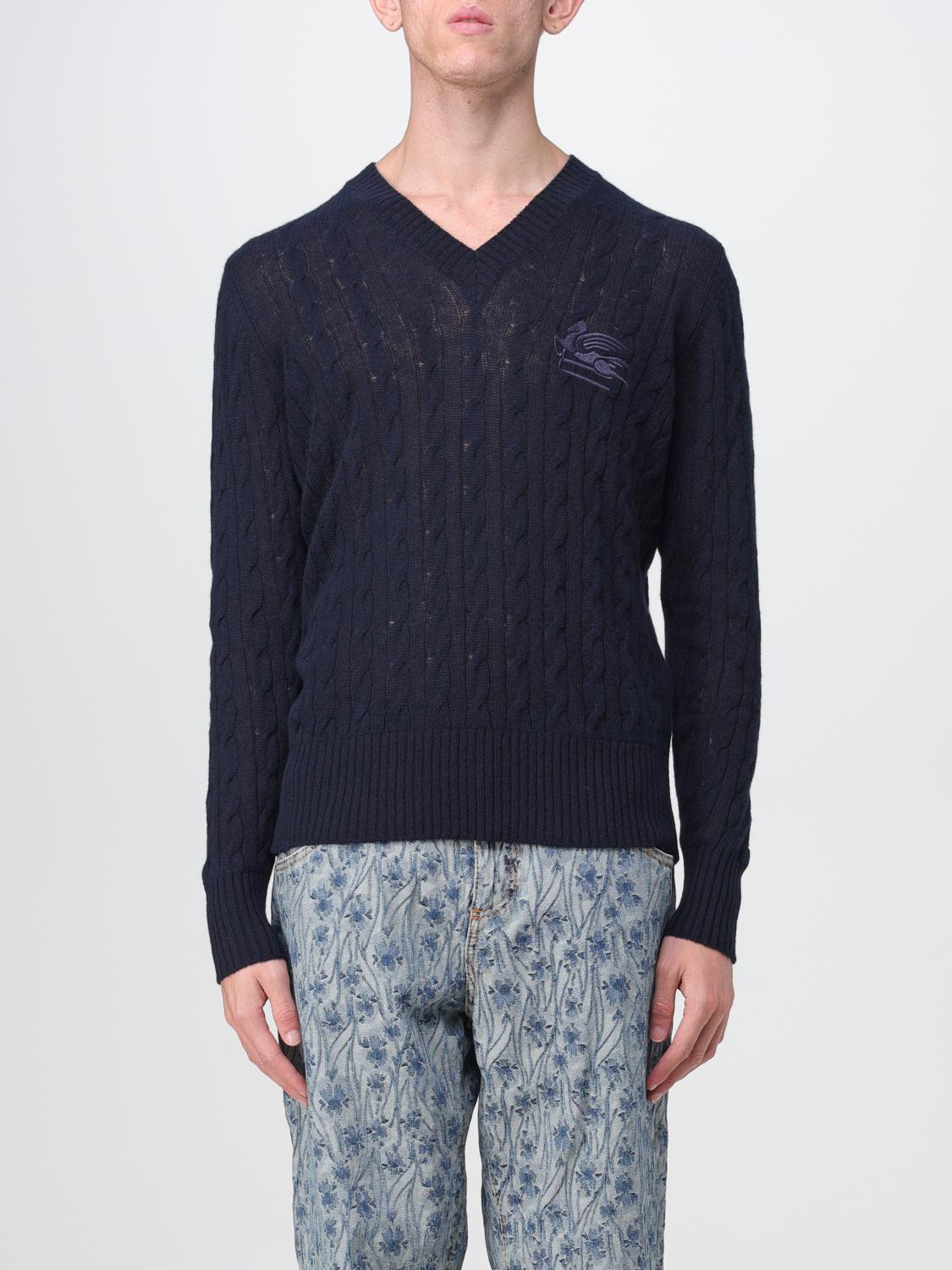 ETRO JERSEY: Jersey hombre Etro, Azul Oscuro - Img 1