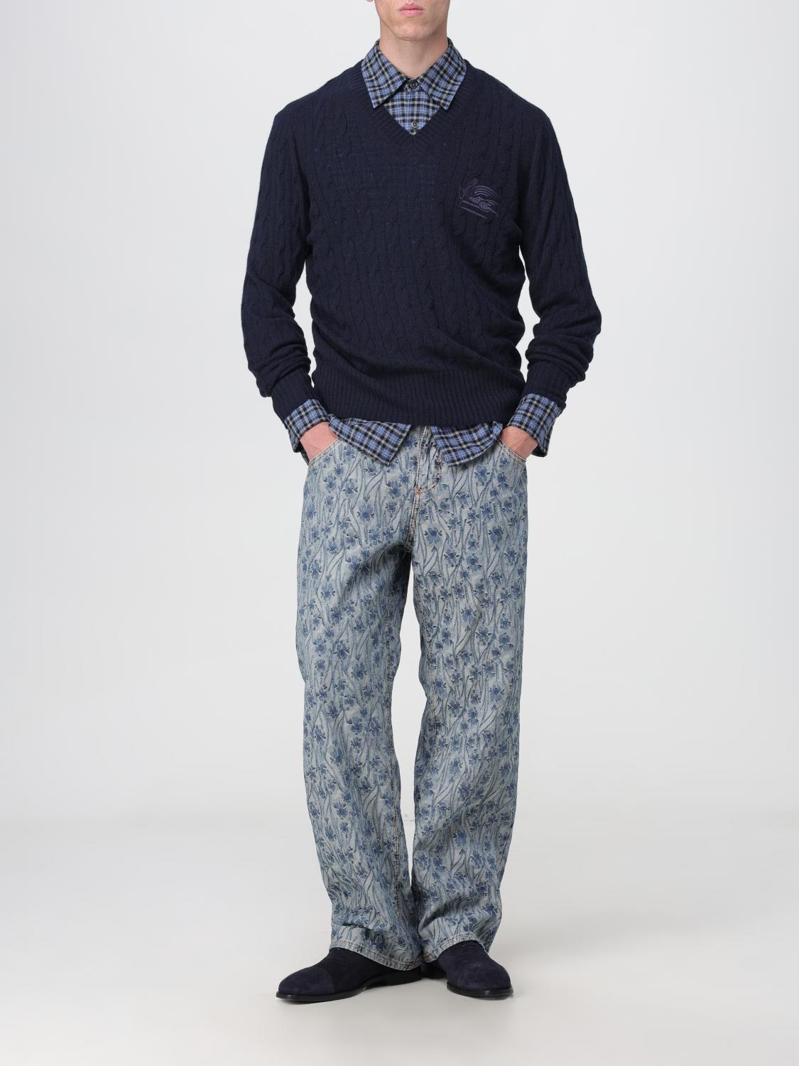 ETRO JERSEY: Jersey hombre Etro, Azul Oscuro - Img 2
