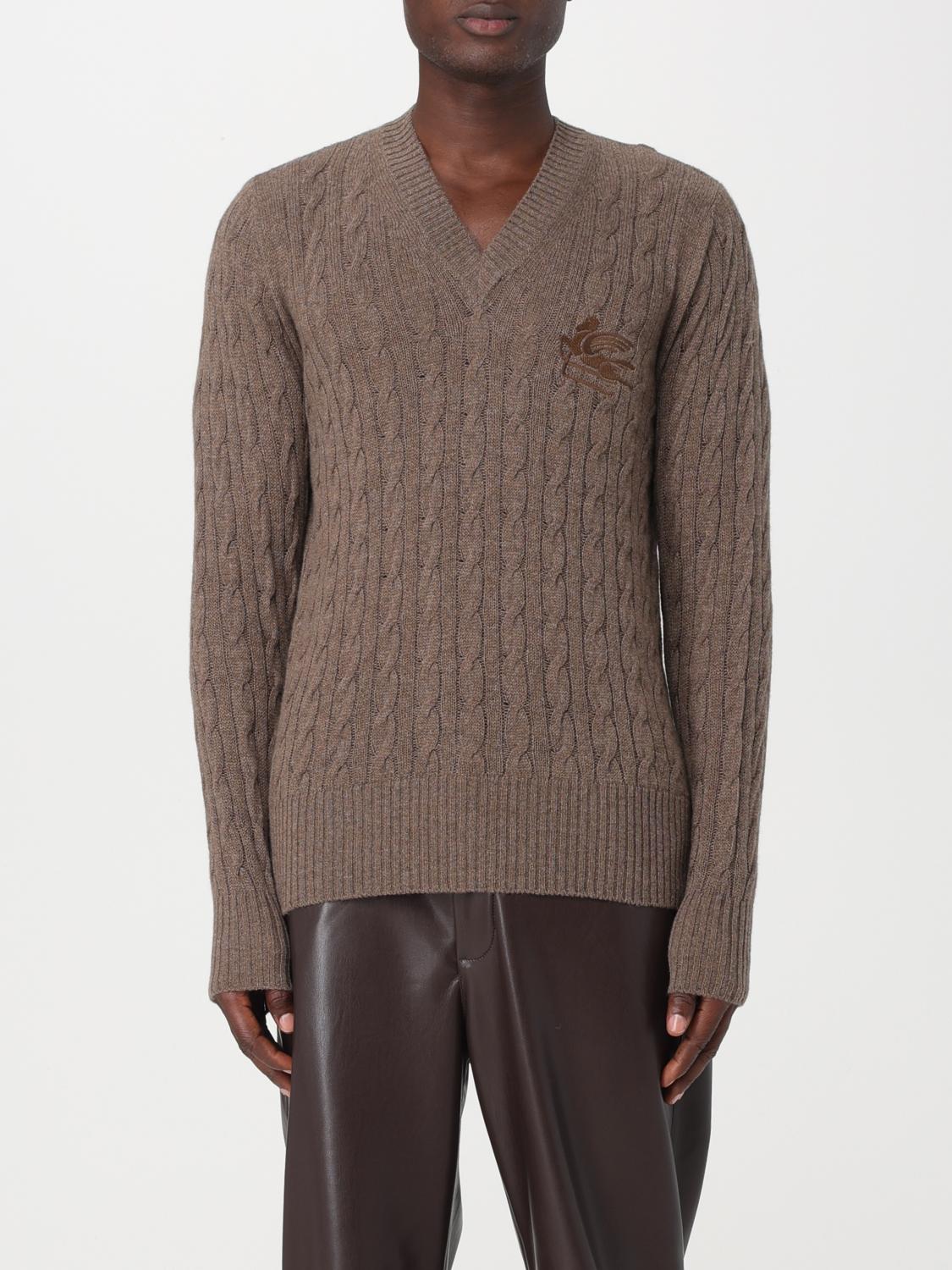 ETRO SWEATER: Etro cashmere sweater, Brown - Img 1