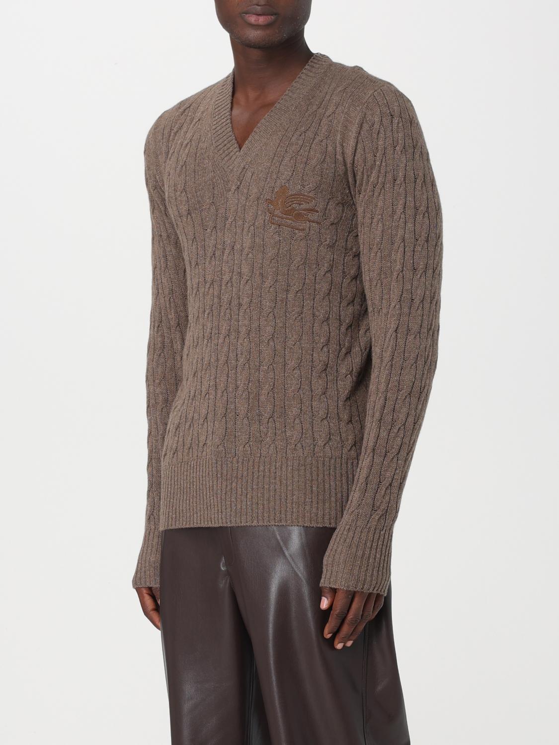 ETRO SWEATER: Etro cashmere sweater, Brown - Img 4