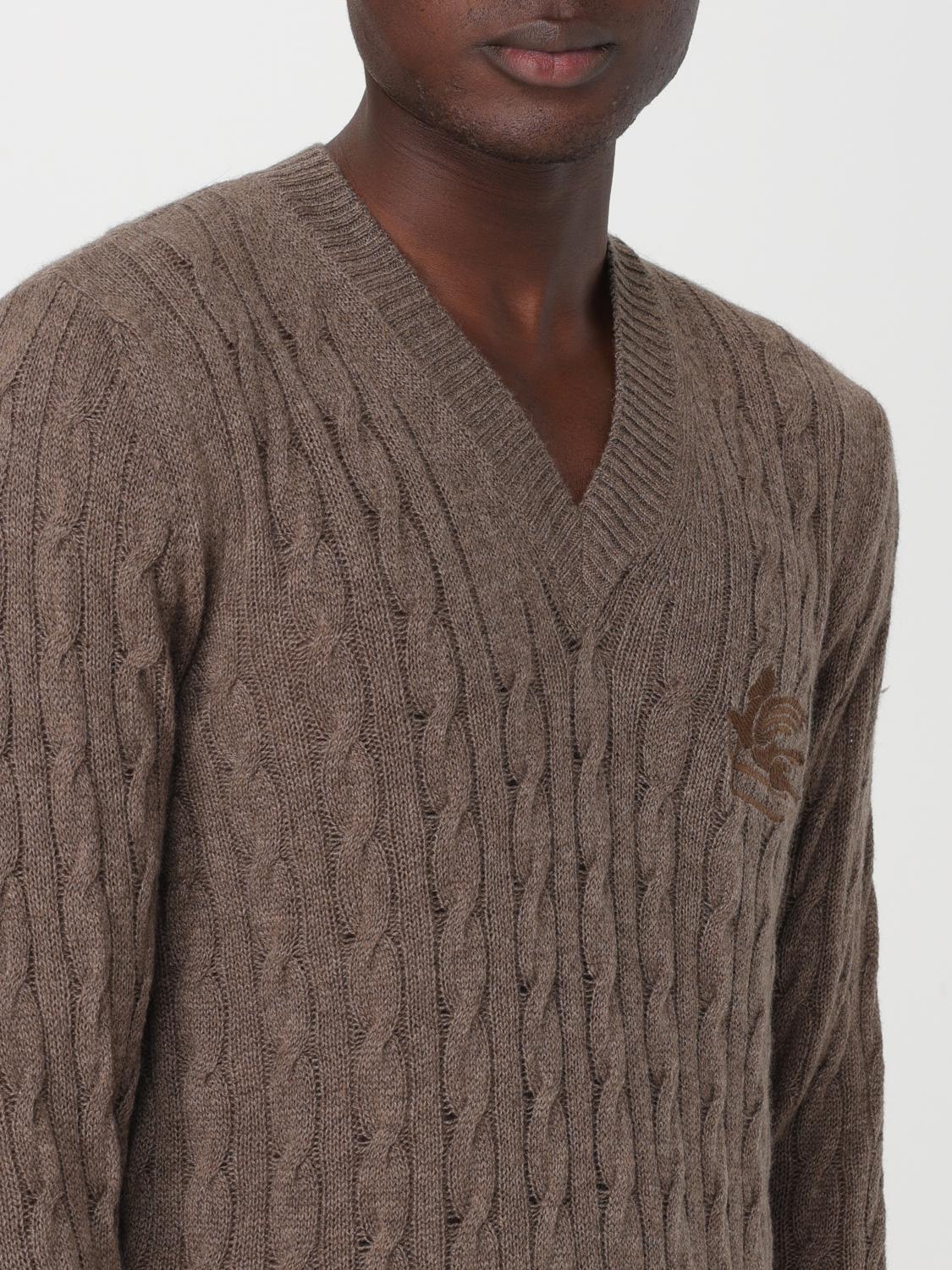 ETRO SWEATER: Etro cashmere sweater, Brown - Img 5