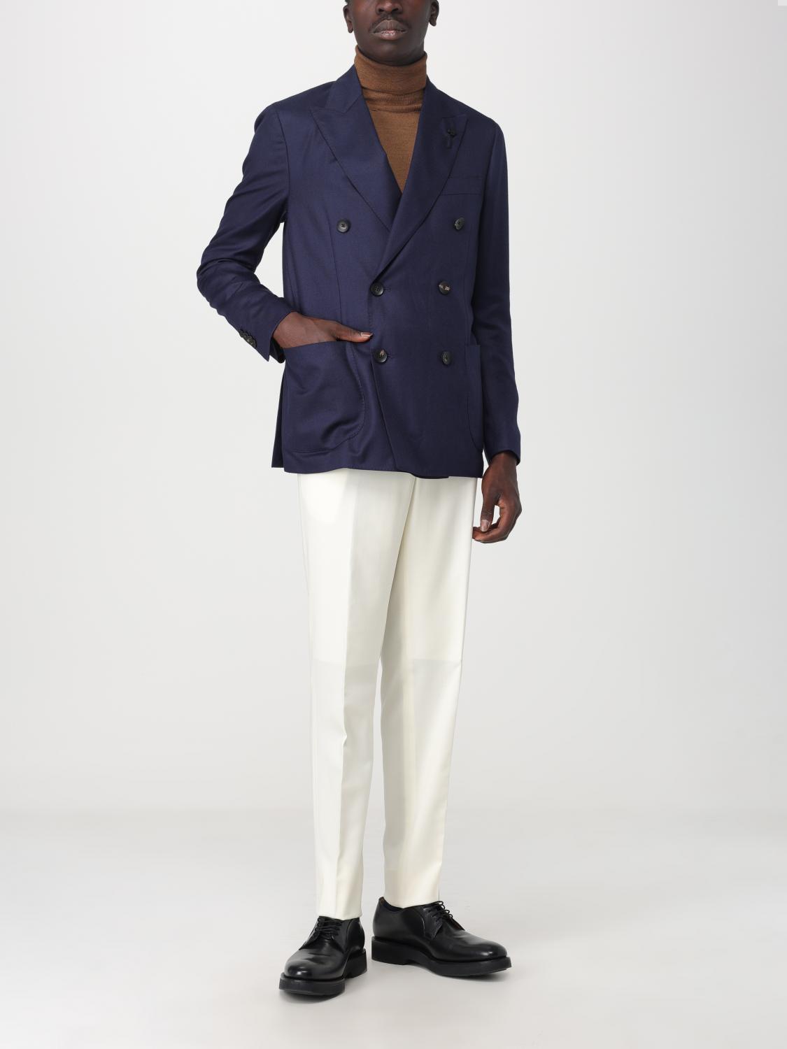 LARDINI BLAZER: Blazer Lardini in misto lana e cashmere, Blue - Img 2