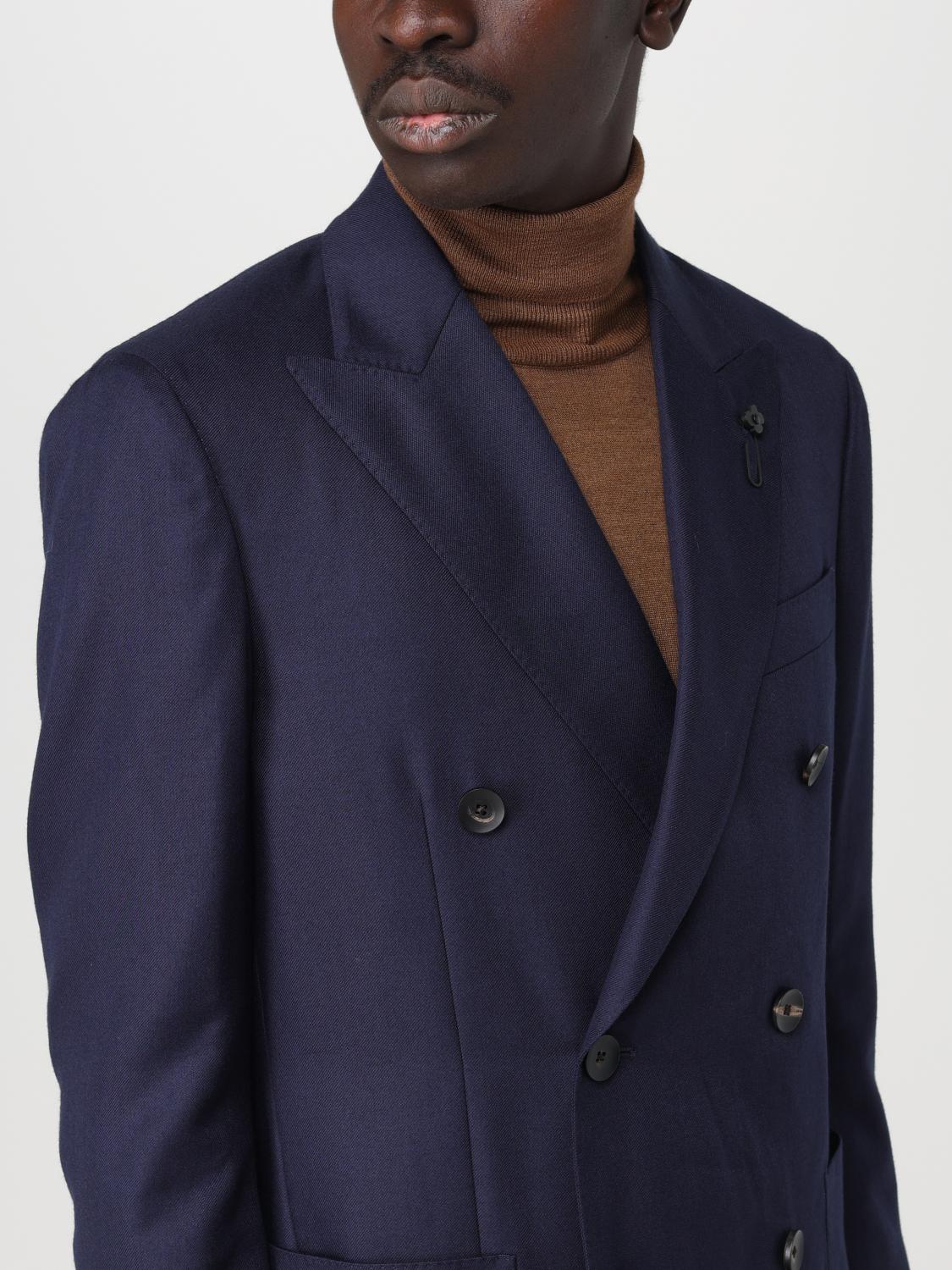 LARDINI BLAZER: Blazer Lardini in misto lana e cashmere, Blue - Img 5