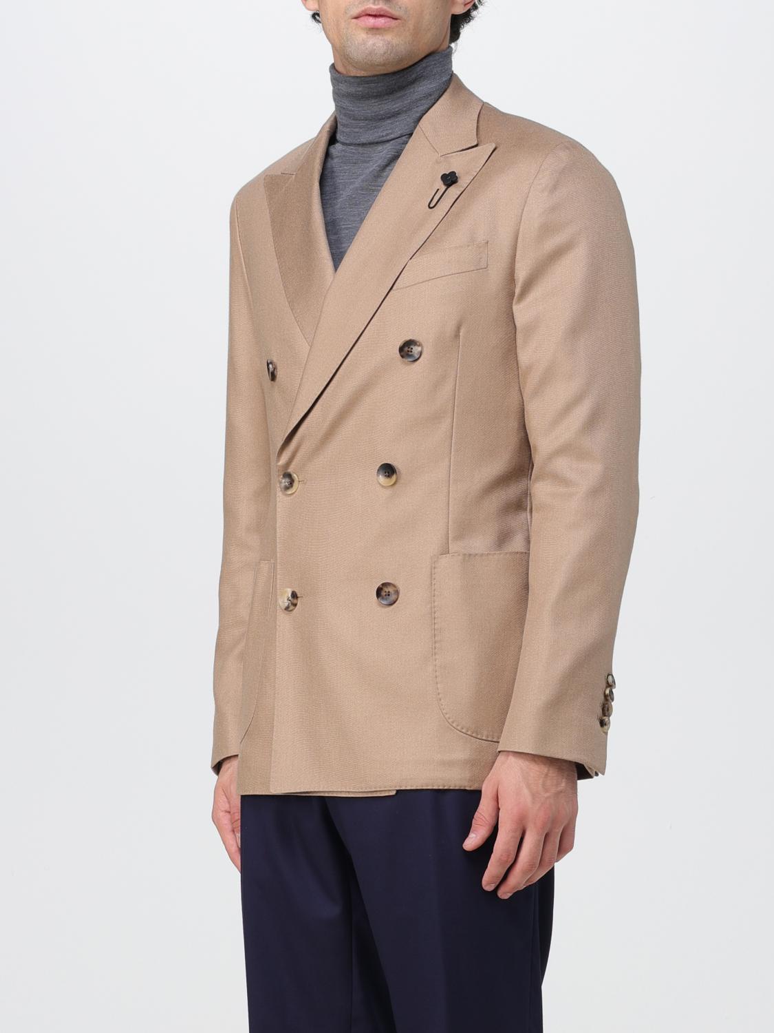 LARDINI BLAZER: Blazer homme Lardini, Marron - Img 4