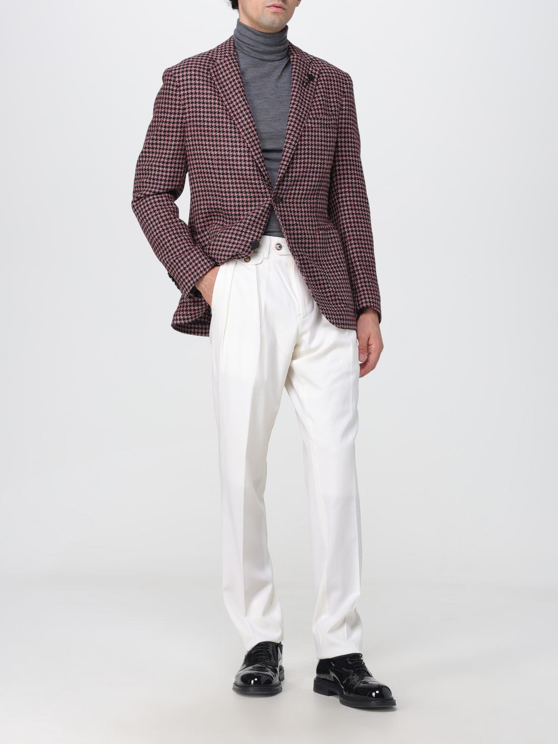 LARDINI 裤子: 裤子 男士 Lardini, 白色 - Img 2