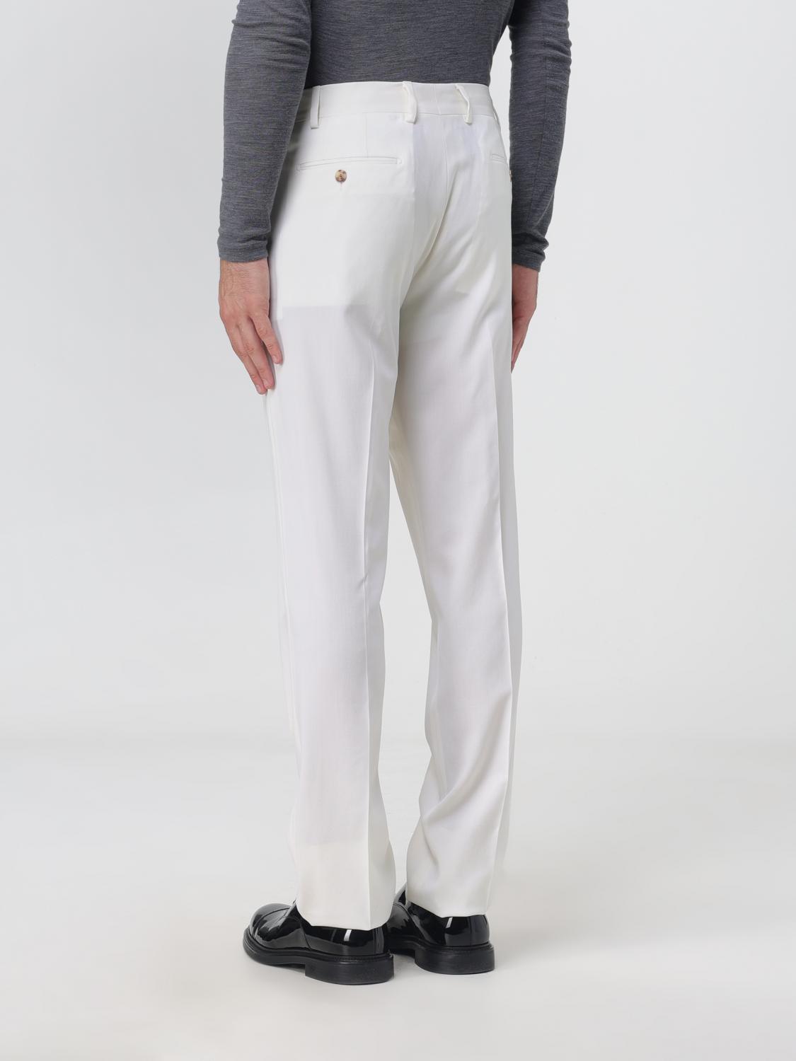 LARDINI 裤子: 裤子 男士 Lardini, 白色 - Img 3