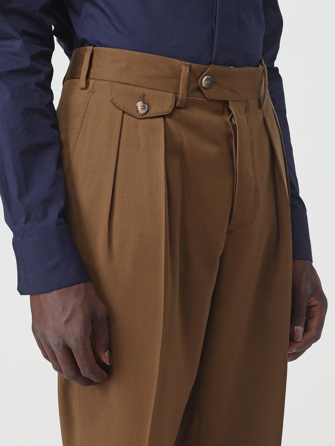 LARDINI TROUSERS: Trousers men Lardini, Brown - Img 4