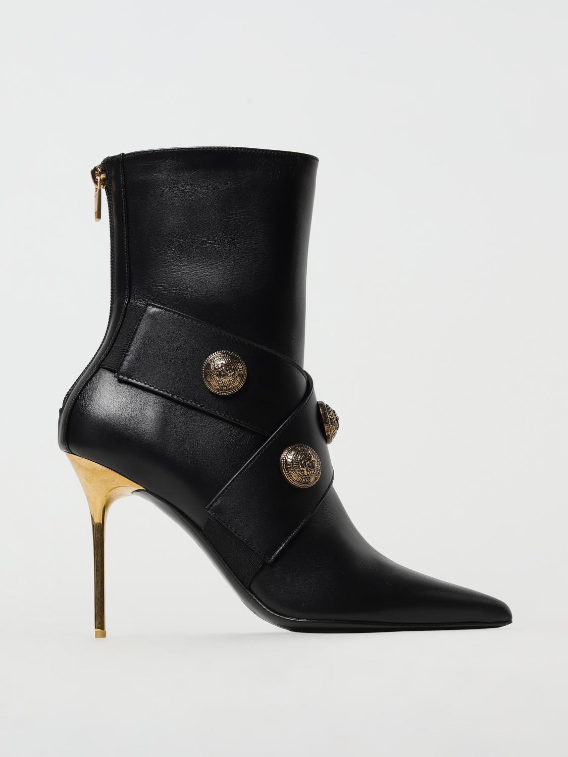 Balmain ブーツ レディース - ブラック | BN1TE908LVIT | GIGLIO.COM