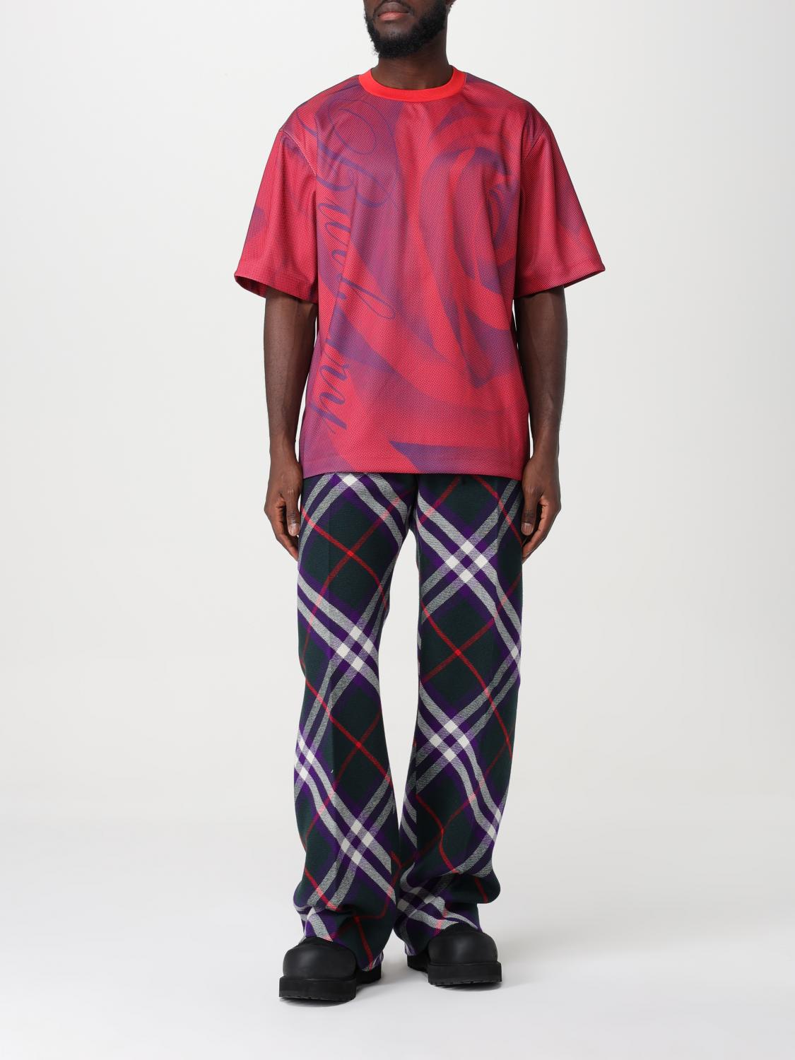 BURBERRY T-SHIRT: T-shirt men Burberry, Red - Img 2