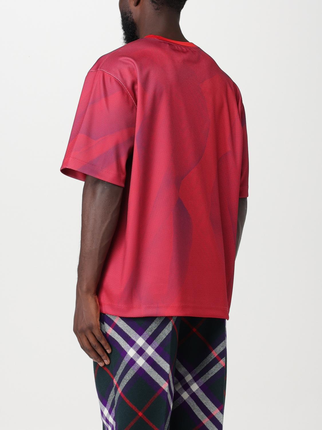 BURBERRY T-SHIRT: T-shirt men Burberry, Red - Img 3