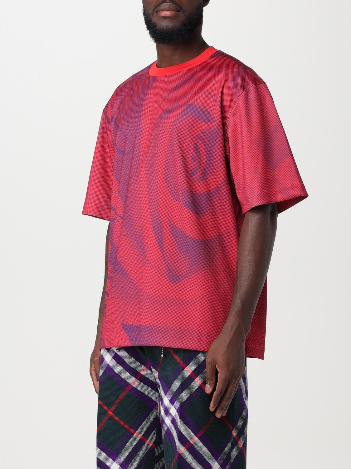 BURBERRY T-SHIRT: T-shirt men Burberry, Red - Img 4