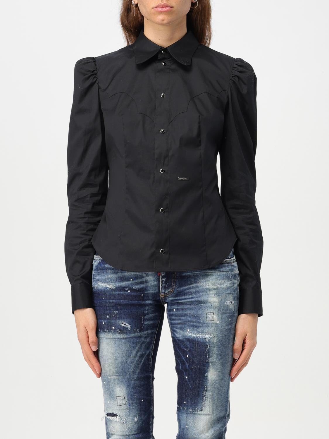DSQUARED2: Chemise femme Noir Chemise Dsquared2