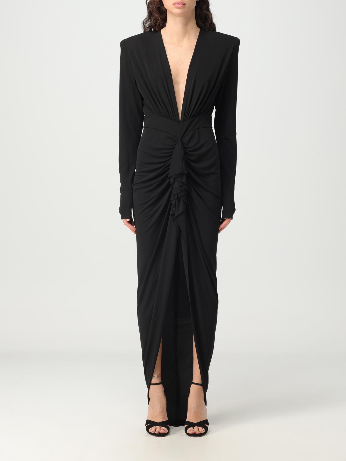 alexandre vauthier black dress Long Sleeve Sweater Dress  slayboo