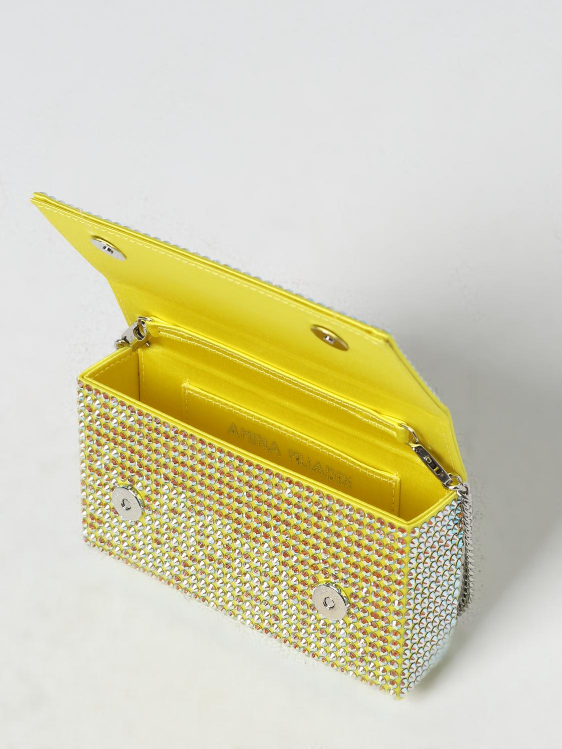 AMINA MUADDI MINITASCHE: Handtasche damen Amina Muaddi, Gelb - Img 3