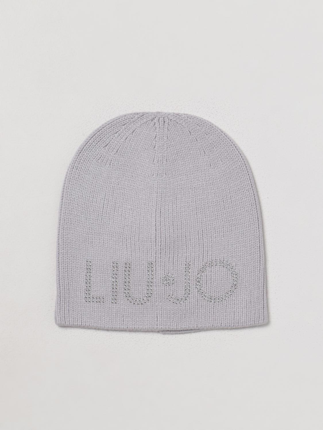 LIU JO CAPPELLO: Cappello Liu Jo in misto viscosa con logo, Grigio - Img 1