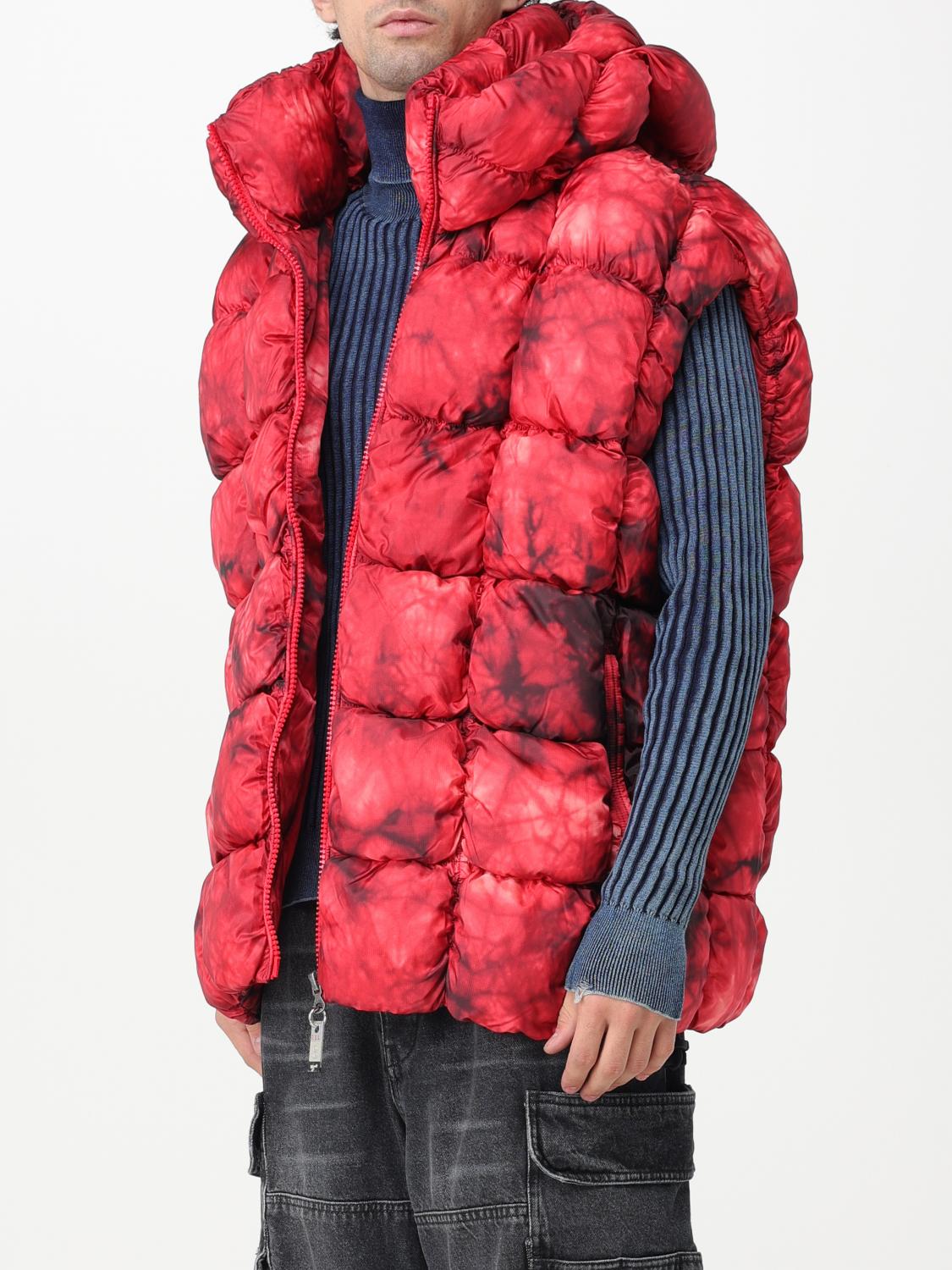 DIESEL SUIT VEST: Jacket men Diesel, Red - Img 4