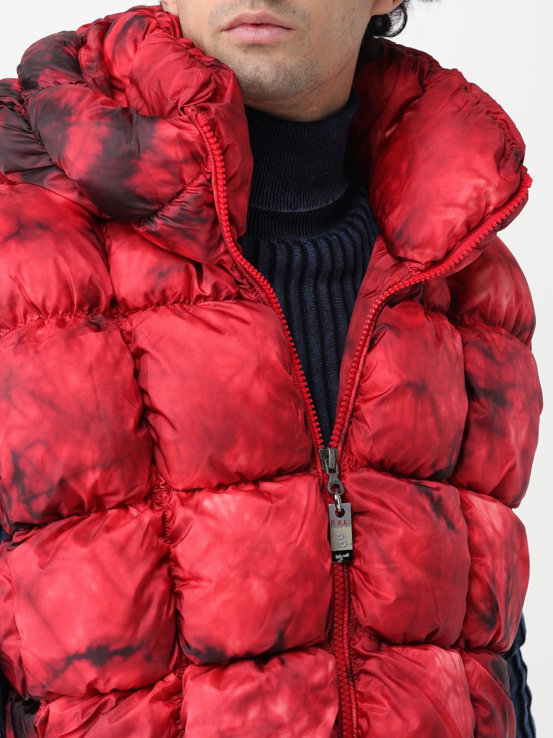 DIESEL SUIT VEST: Jacket men Diesel, Red - Img 5