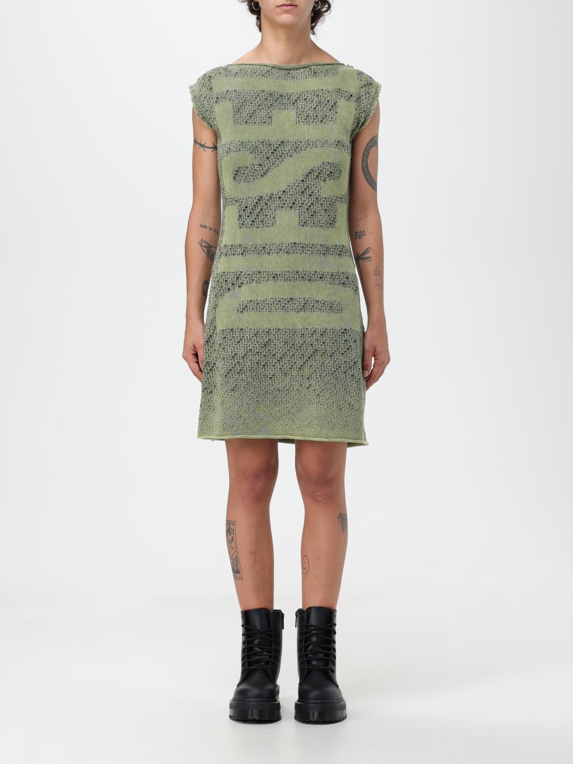 green diesel dress DIESEL Dameryn military green short dress for women, girls and children -  10A main image 0