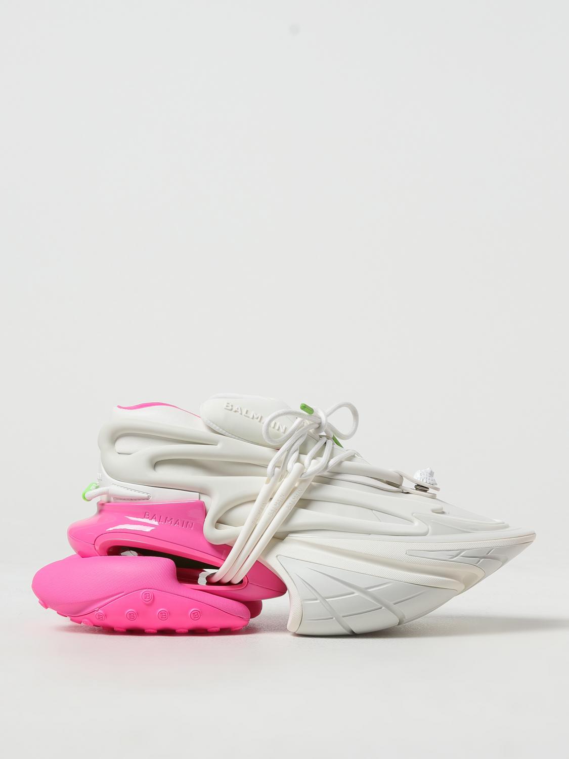 Balmain Unicorn sneakers in neoprene and leather - White
