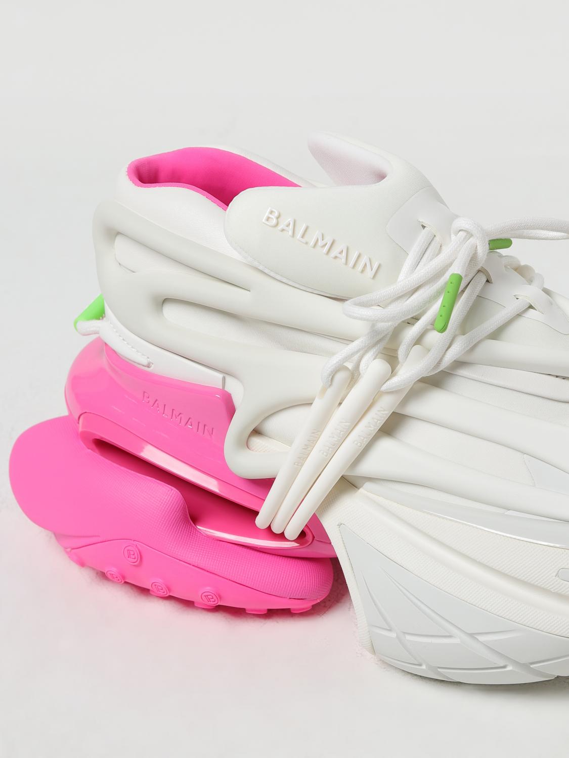 Balmain Unicorn sneakers in neoprene and leather - White