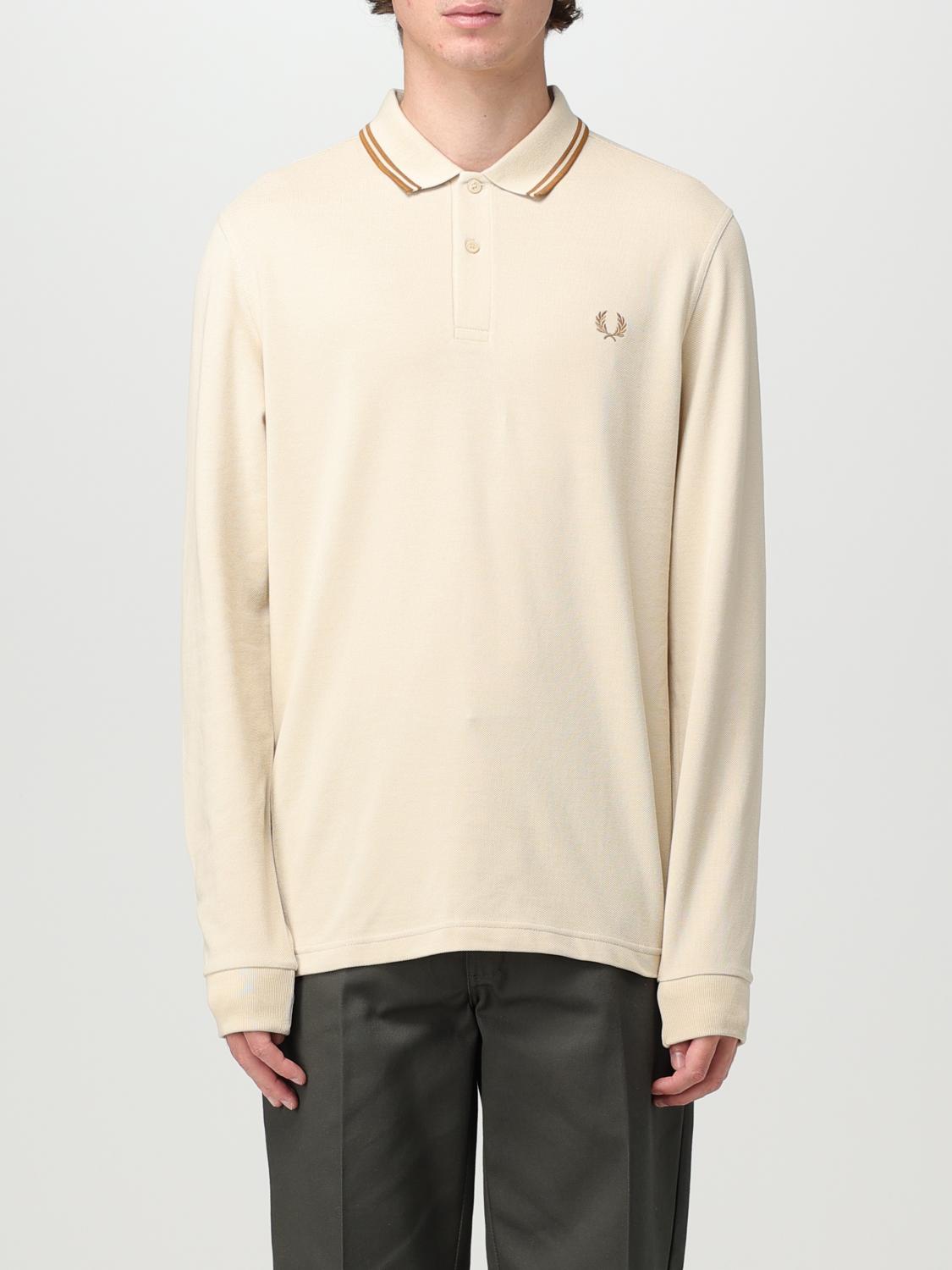 FRED PERRY ポロシャツ: Tシャツ メンズ Fred Perry, アイボリー - Img 1