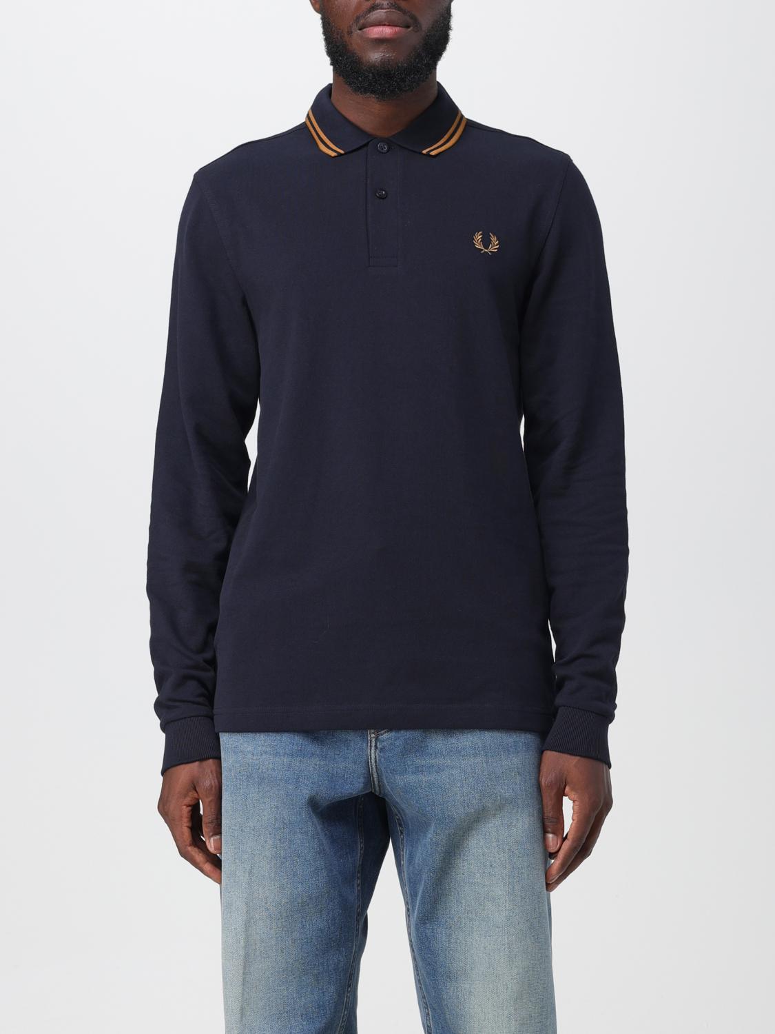 FRED PERRY 폴로 셔츠: 티셔츠 남성 Fred Perry, 네이비 - Img 1