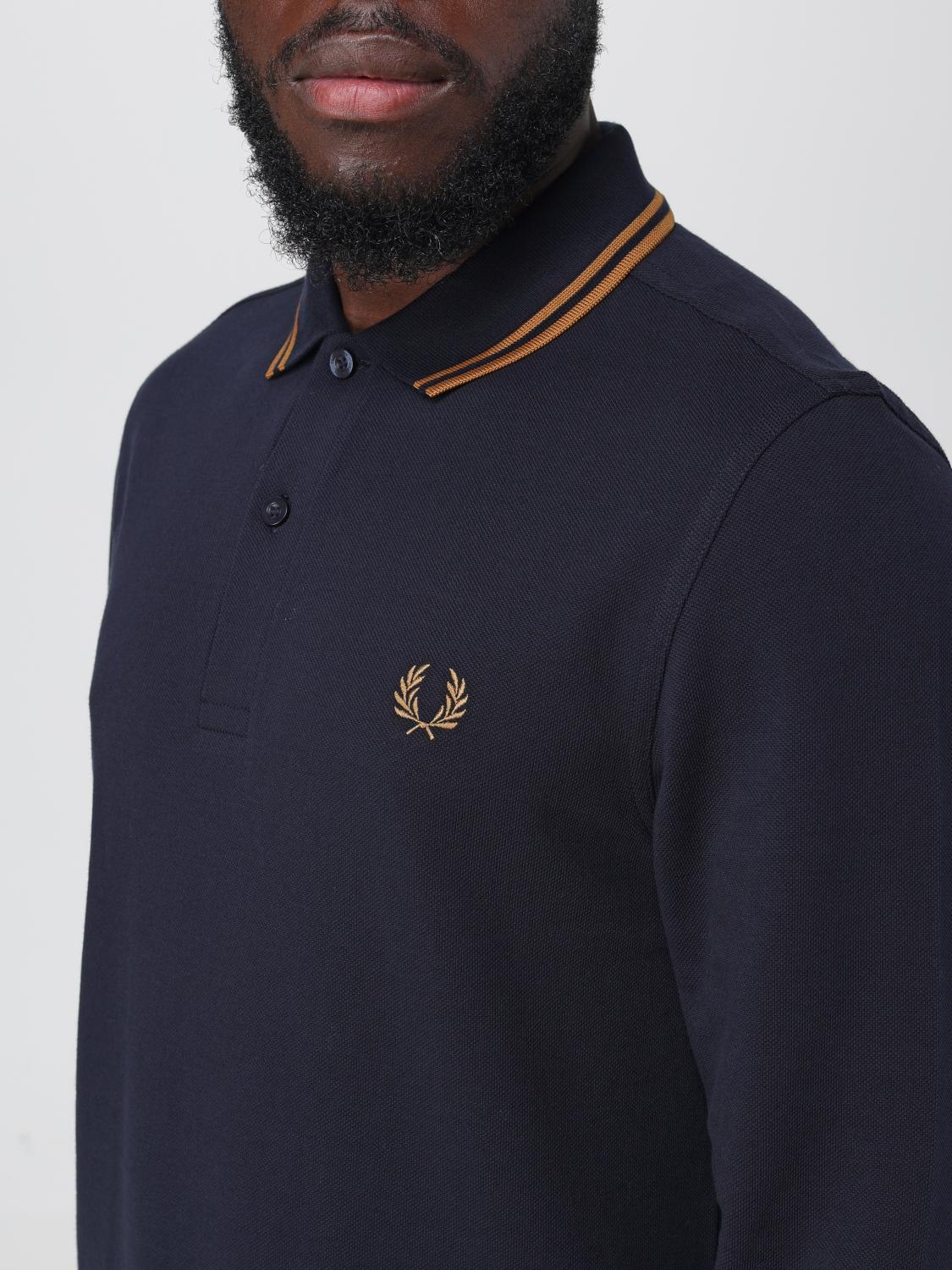 FRED PERRY 폴로 셔츠: 티셔츠 남성 Fred Perry, 네이비 - Img 3