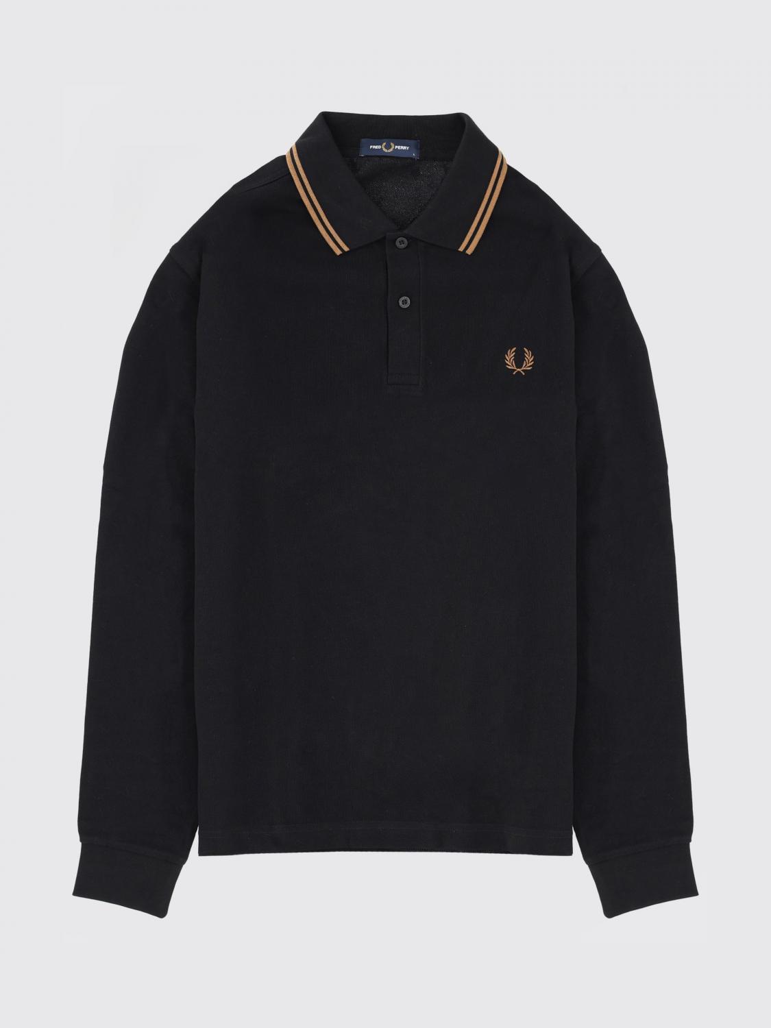 FRED PERRY ポロシャツ: Tシャツ メンズ Fred Perry, ブラック 2 - Img 2