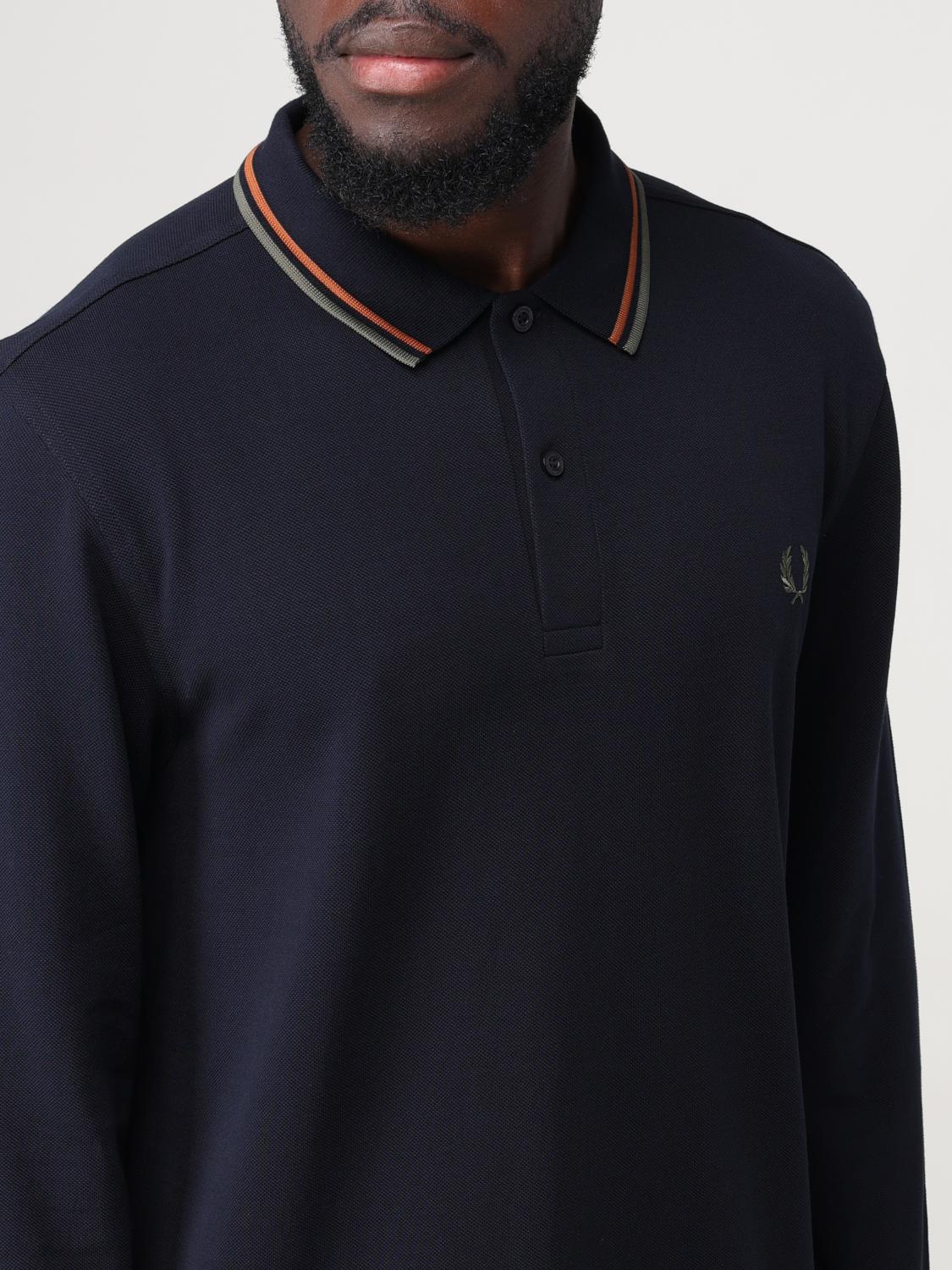 FRED PERRY ポロシャツ: Tシャツ メンズ Fred Perry, ブルー 1 - Img 3