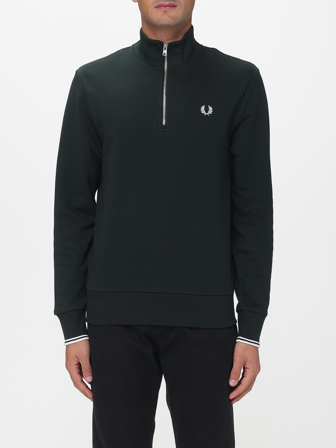 FRED PERRY SWEATSHIRT: Pull homme Fred Perry, Vert - Img 1