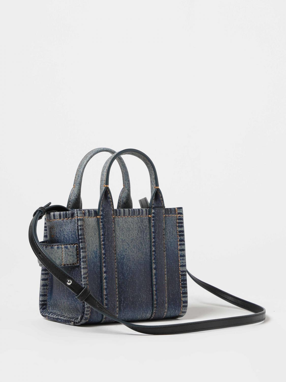 MARC JACOBS MINI BAG: Marc Jacobs The Tote Bag in denim print leather, Denim - Img 2