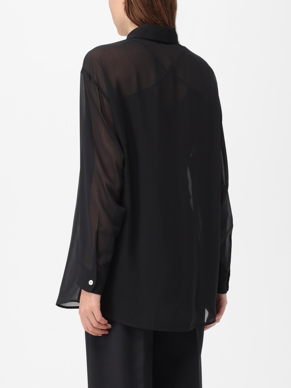 ERIKA CAVALLINI HEMDBLUSE: Hemdbluse damen Erika Cavallini, Schwarz - Img 2