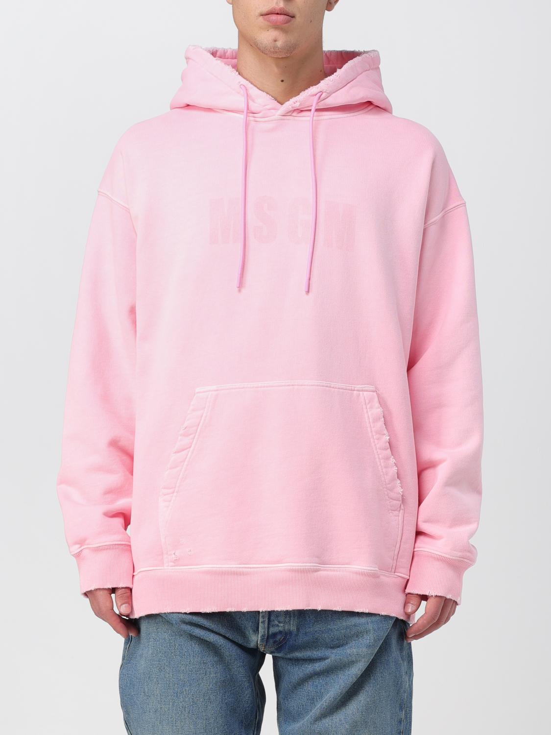 MSGM SWEATSHIRT: MSGM cotton sweatshirt, Pink - Img 1