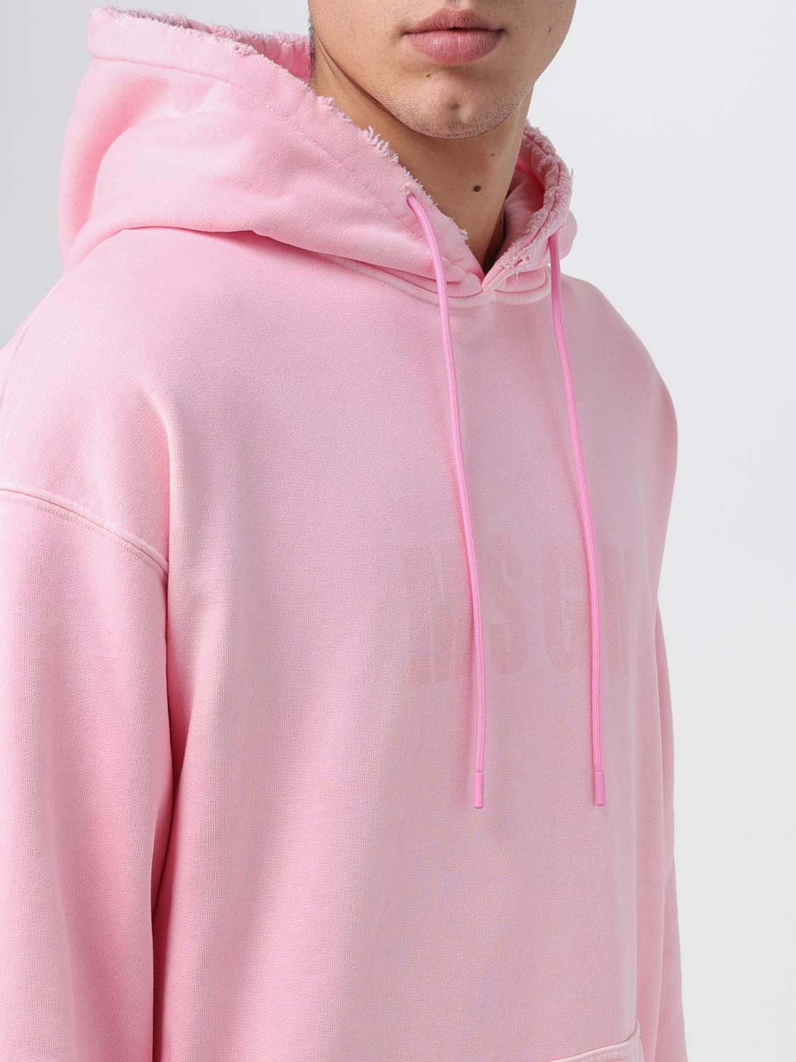 MSGM SWEATSHIRT: MSGM cotton sweatshirt, Pink - Img 4