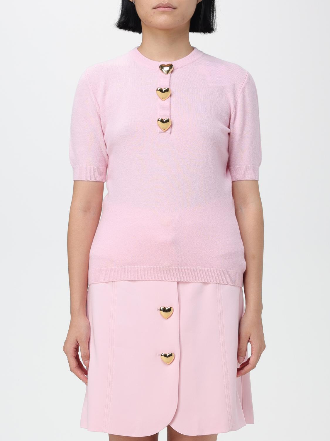MOSCHINO COUTURE: Pull femme Rose Pull Moschino Couture