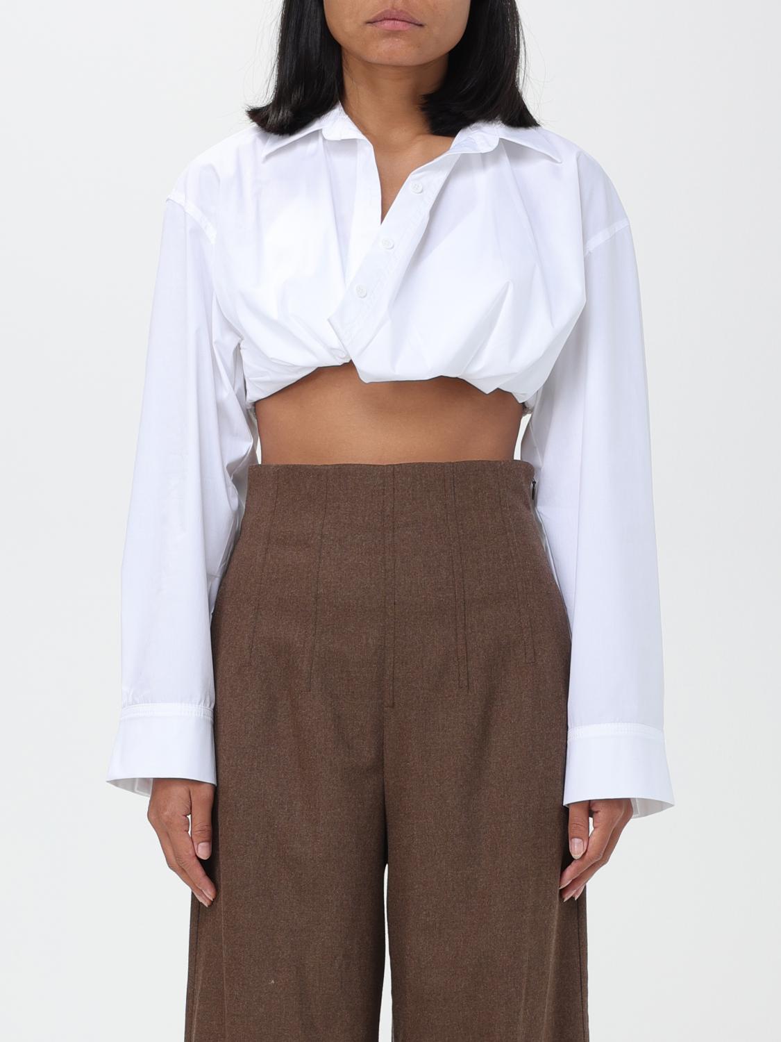 JACQUEMUS CAMICIA: Camicia Jacquemus in popeline, Bianco - Img 1