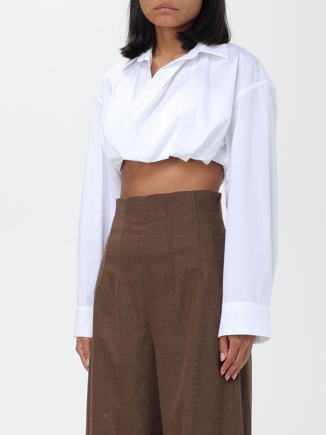 JACQUEMUS CAMICIA: Camicia Jacquemus in popeline, Bianco - Img 3