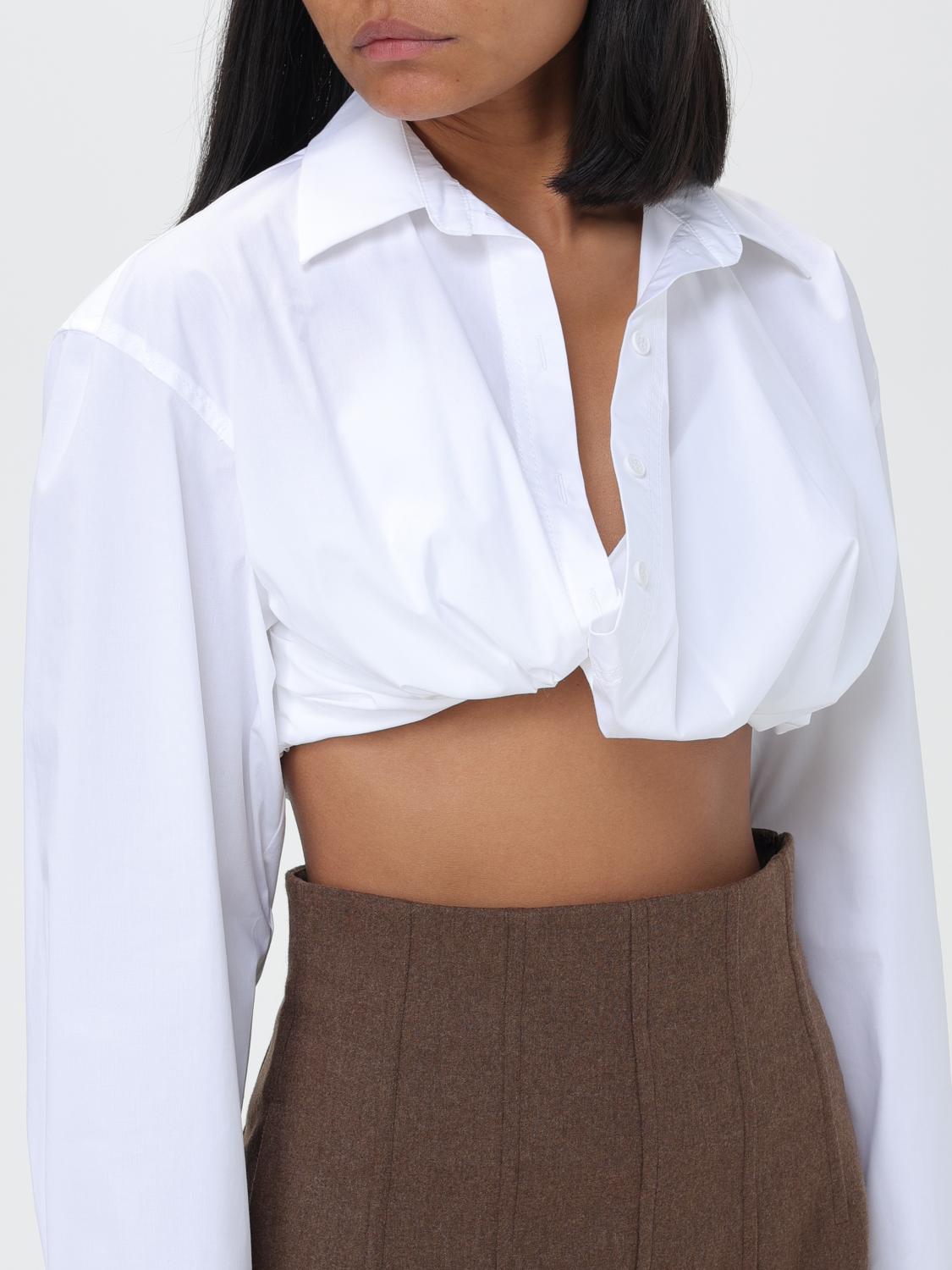 JACQUEMUS CAMICIA: Camicia Jacquemus in popeline, Bianco - Img 4
