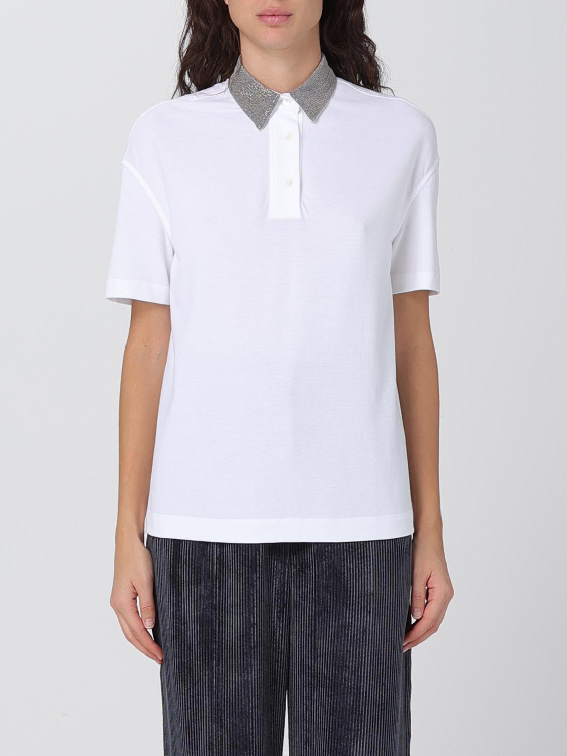 Brunello Cucinelli Polo shirt woman - White | M0T63BG605 | GIGLIO.COM