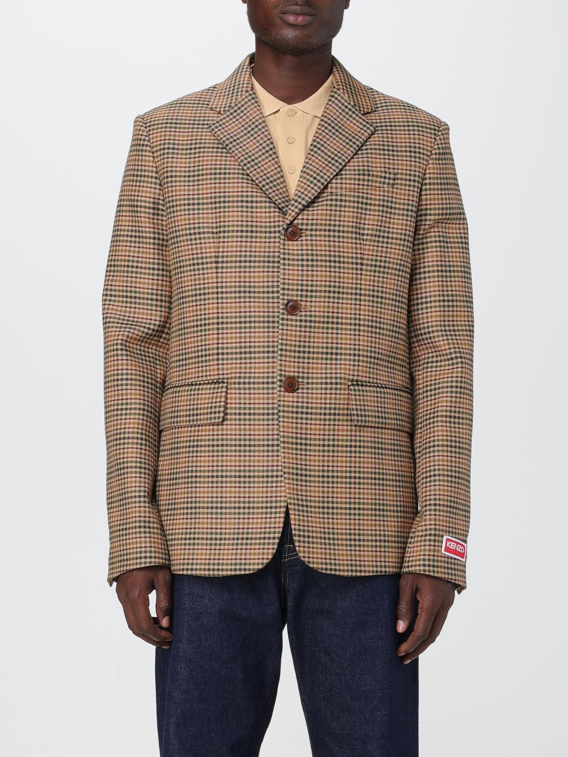 Kenzo ジャケット メンズ - ブラウン | FD65VE1229GH | GIGLIO.COM