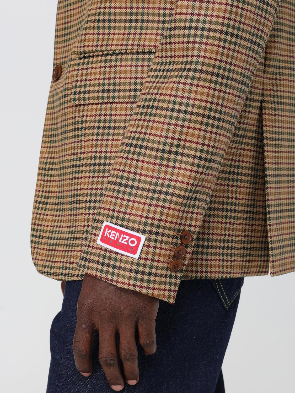 Kenzo ジャケット メンズ - ブラウン | FD65VE1229GH | GIGLIO.COM